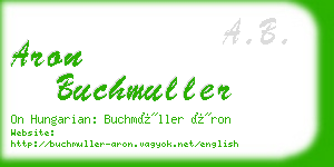 aron buchmuller business card